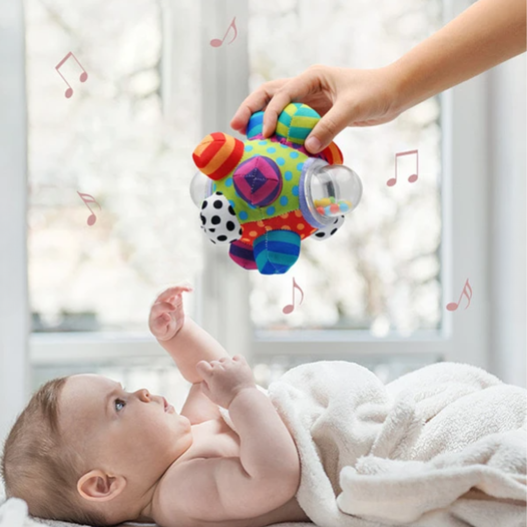 Pelota sensorial para bebé – airiscrea