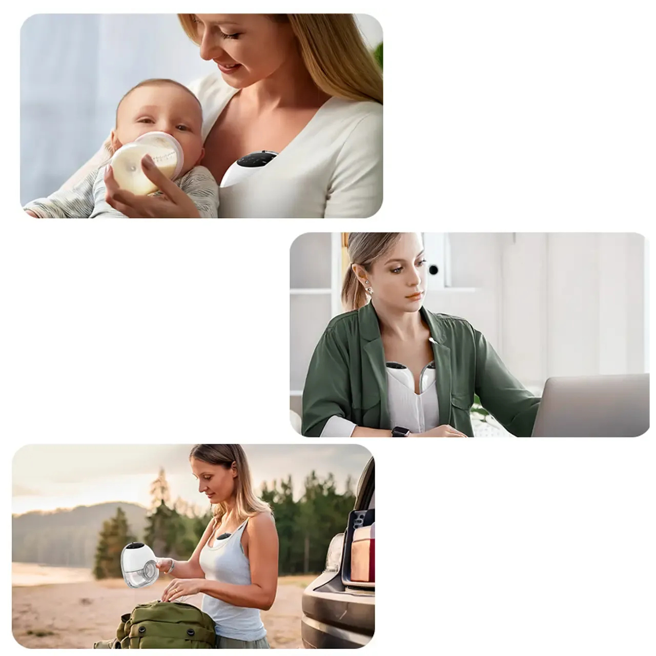 🤱 Extractor Leche Maternal Inalámbrico Pantalla Touch 1 Copa
