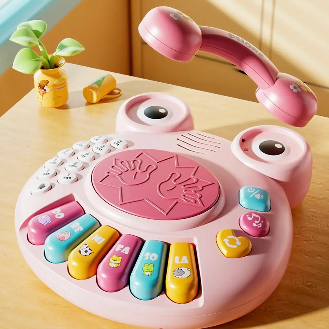 Juguete Estimulación Didáctico Con Luz Diseño Teléfono